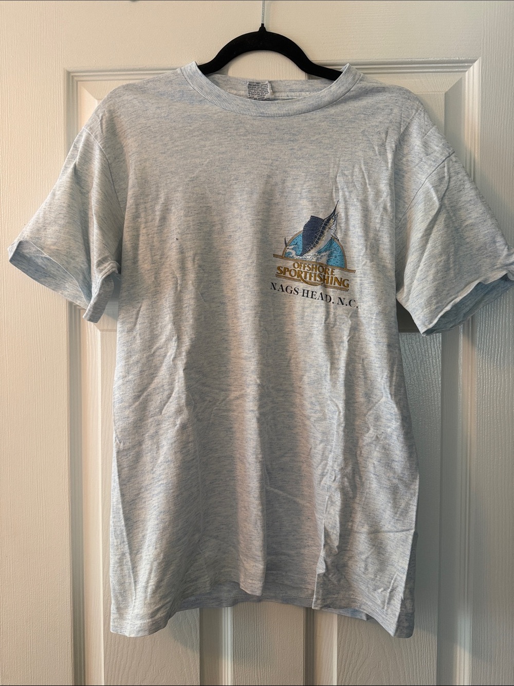 Offshore Sportfishing Nags Head Short Sleeve Tee - Light Gray